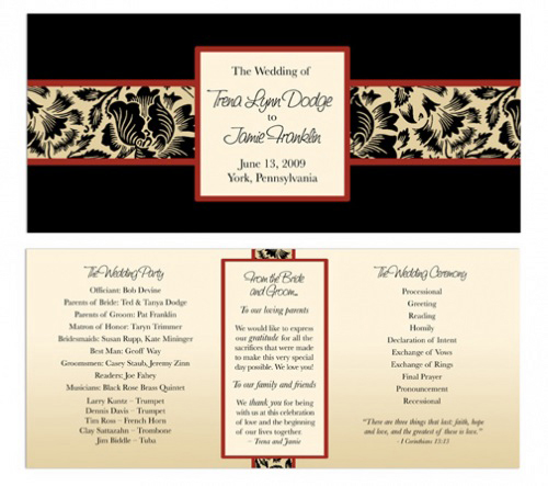 Wedding Program